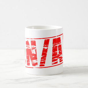 Red rubber stamp N/A Not applicable. Coffee Mug