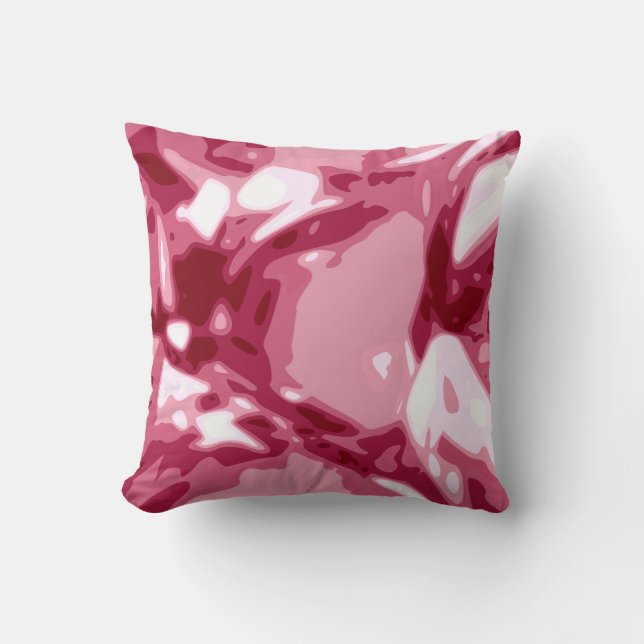 Red Ruby Gem Stone Pillow (Front)