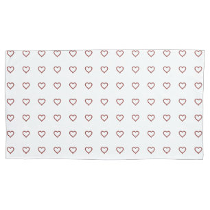 Red Ruby Gemstone Heart Pillowcase