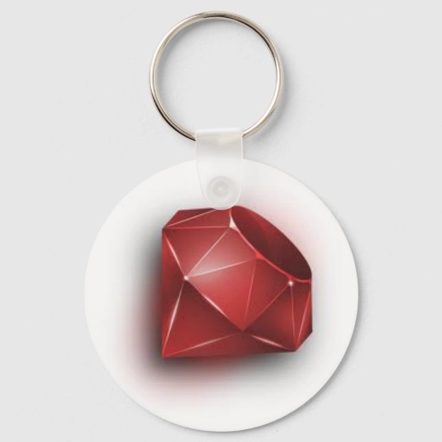 Red Ruby Key Ring (Front)