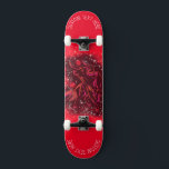 Red Running Bull At Starry Night Text Skateboard<br><div class="desc">Your Text - Magic Red Neon Bull Running - Amazing Starry Night Zodiac Animal Drawing - Choose / Add Your Unique Text / Colour - Make Your Special Gift - Resize and move or remove and add elements / image with customisation tool ! - Drawing and Design by MIGNED. You...</div>