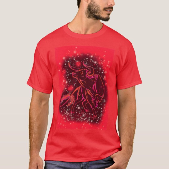 Red Running Bull T-Shirt (Front)