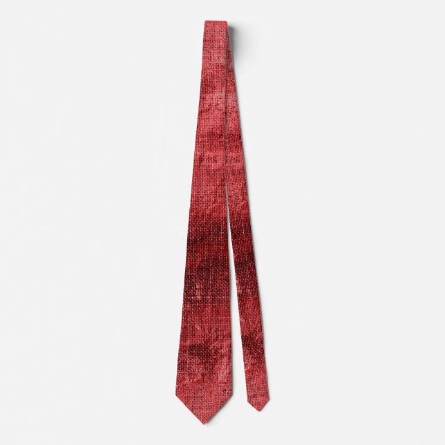 Red Rustic  Tie (Front)