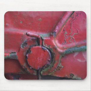 Red rusty truck close-up mouse pad
