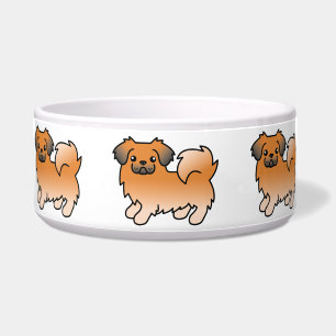 Red Sable Tibetan Spaniel Cartoon Dog