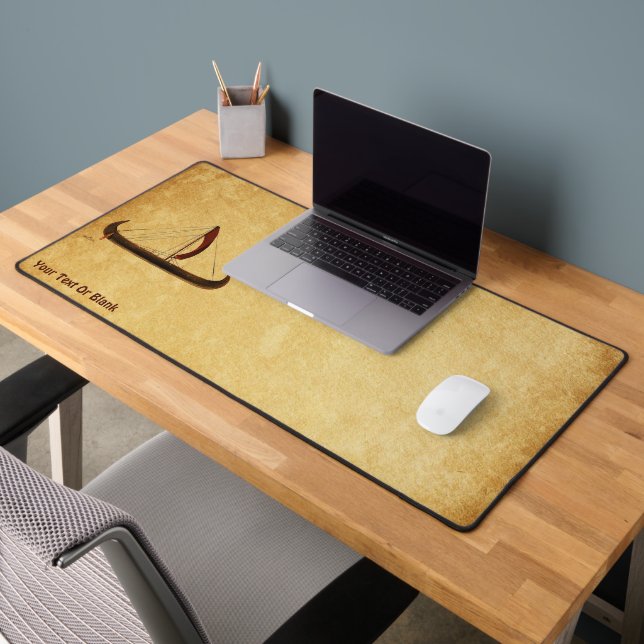 Red Sail Viking Ship Desk Mat (Office 2)