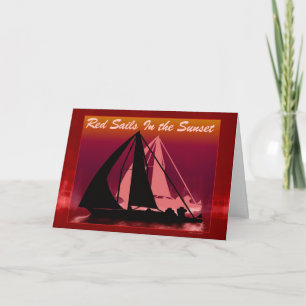 Red Sails In The Sunset Retirement Card