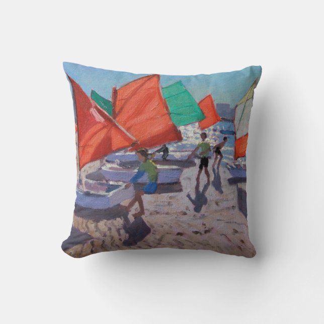 Red Sails Royan France Cushion (Front)