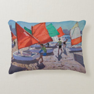 Red Sails Royan France Decorative Cushion