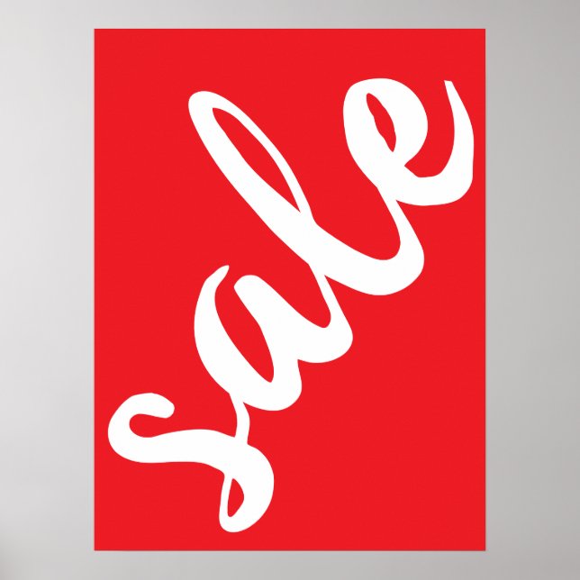 Red Sale Sign, 18x24 Summer Season Sale Sign (Front)