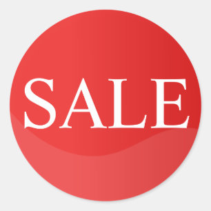 Red Sale Sticker for Business