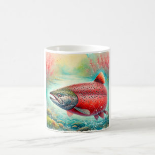 Red Salmon 110924AREF121 - Watercolor Coffee Mug