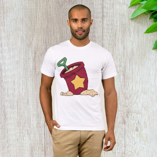 Red Sand Bucket with Star and Shovel T-Shirt