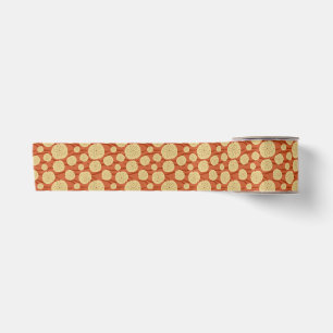 Red Sand Dollars Satin Ribbon