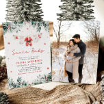 Red Santa Baby Christmas Clothesline Baby Shower Invitation<br><div class="desc">The Santa Baby Red Greenery Winter Christmas Baby Shower Photo Invitation is the perfect way to celebrate your baby’s arrival during the holiday season. Featuring festive red and green colours, winter greenery, and adorable baby clothes on a clothesline, this invitation brings cosy, Christmas charm to your event. Fully customisable, it’s...</div>