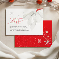 Red Santa Baby Shower Books for Baby