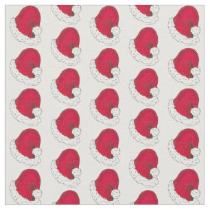 Red Santa Claus Hats Father Christmas St. Nick Fabric