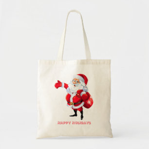 Red Santa Claus Tote Bags