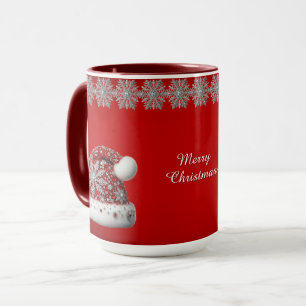 Red Santa Hat Christmas Holiday Mug