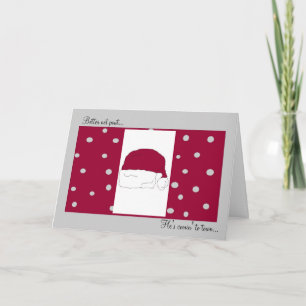 Red Santa Hat Holiday Card