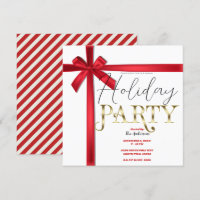 Red Satin Ribbon Bow Christmas Holiday Party