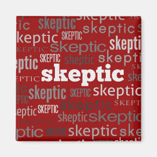 Red Sceptic Magnet