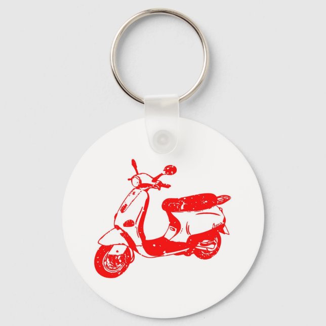 Red Scooter Key Ring (Front)