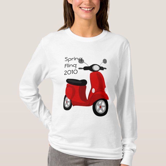 Red Scooter T-Shirt (Front)