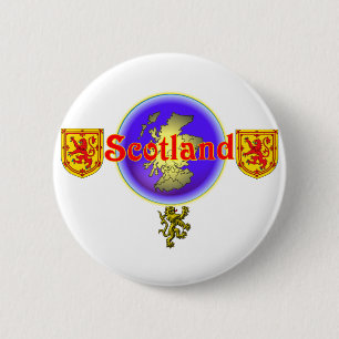 Red Scotland.:-) 6 Cm Round Badge