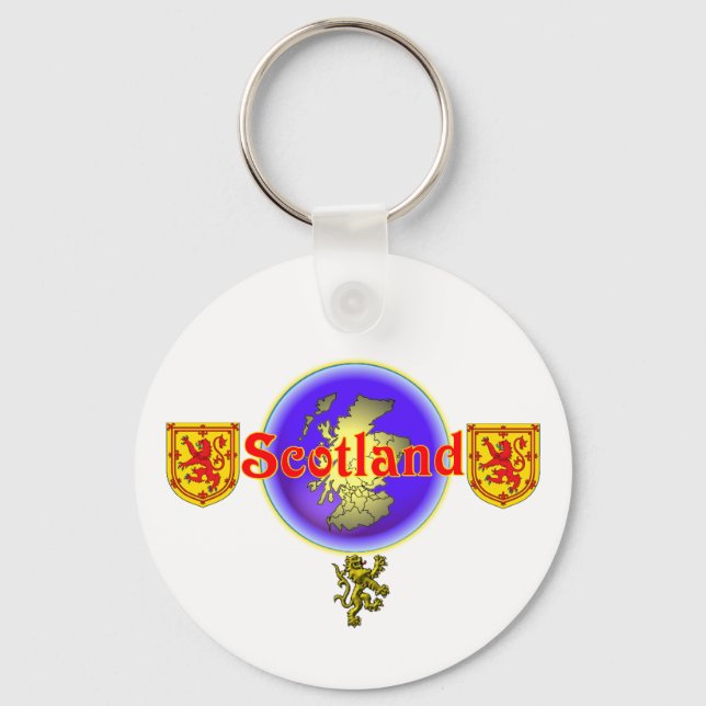Red Scotland.:-) Key Ring (Front)