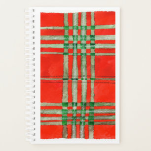RED SCOTT TARTAN 5.5x8.5 Planner / Calendar
