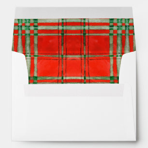 RED SCOTT TARTAN A7 Envelope (5x7 cards)