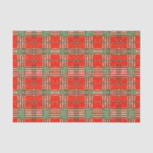 RED SCOTT TARTAN Tissue Paper