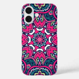 Red Scrapbook Pattern iPhone Case 