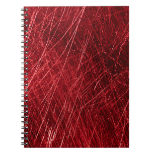 Red scratch abstract backgroundabstract, aged, alu notebook