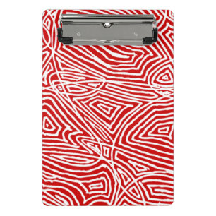 Red Scribbleprint Mini Clipboard
