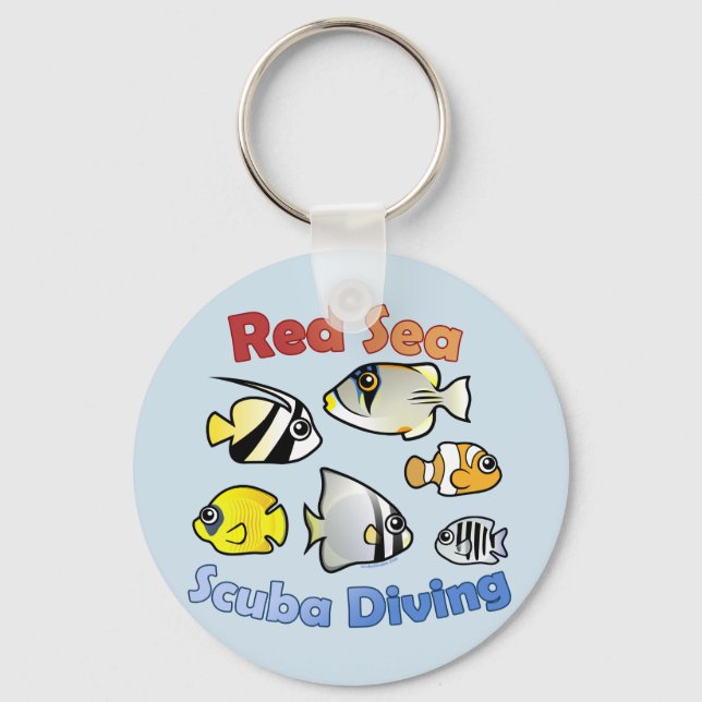 Red Sea Scuba Diving Key Ring (Front)
