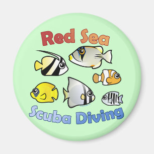 Red Sea Scuba Diving Magnet