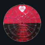 Red Sea Sunset Heart Dart Board<br><div class="desc">Red Sea Sunset Heart Dart Boards - or Add your text</div>