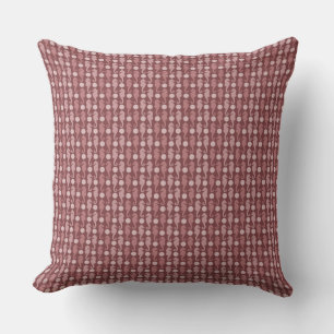 Red Seahorse Weave Throw Pillow
