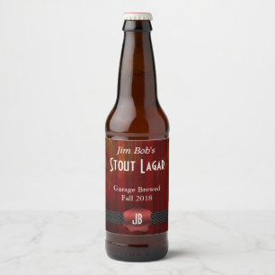 Red Seal Monogrammed Custom Beer Label
