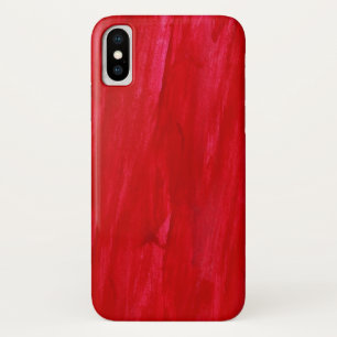 Red Seamless Background Abstract And Watercolor iPhone X Case
