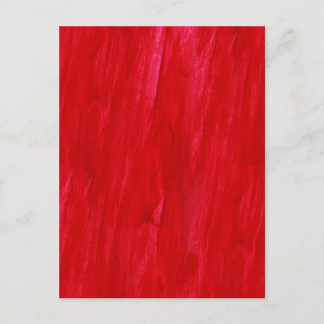 Red Seamless Background Abstract And Watercolor Postcard (Front)