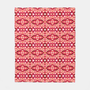 Red seamless Persian Carpet. Ethnic texture abstra Fleece Blanket
