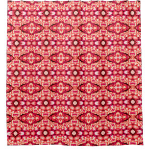 Red seamless Persian Carpet. Ethnic texture abstra Shower Curtain