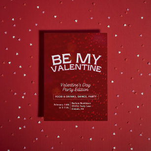 "Red Seduction" Valentine's Day Party Invitation