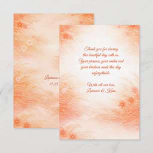 Red Seigaiha – Japanese Wedding Collection Thank You Card