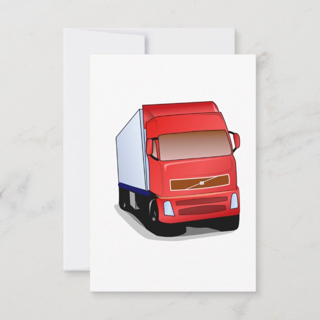 Red Semi-Truck (Front)