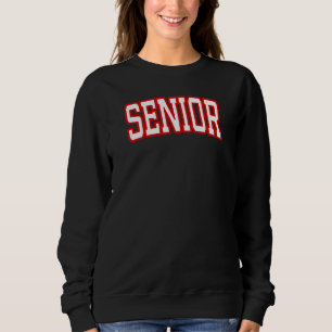 Red Senior College Football Costume Coach Student Sweatshirt
