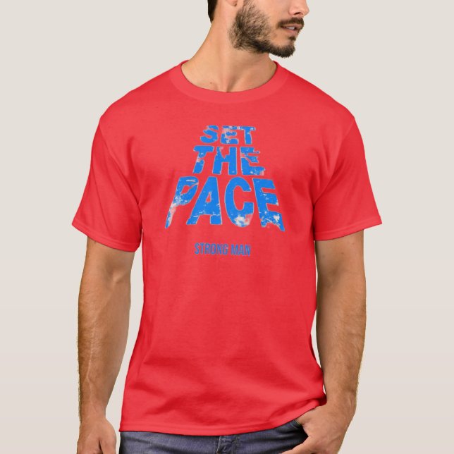 Red Set the Pace T-shirt (Front)